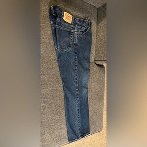 Levi's Blue Straight Leg Jeans with Classic Stitching